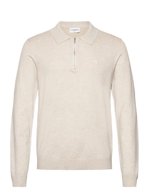 Ecovero L/S Zip Polo Lindbergh Cream