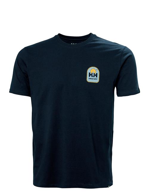 Se Massif Graphic T-Shirt Helly Hansen Navy ved Booztlet