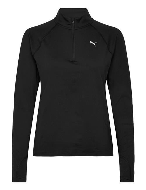 W Run Velocity Cloudspun 1/4 Zip PUMA Black