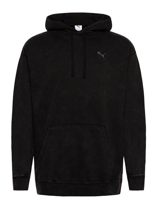 Ess Elevated Relaxed Wash Hoodie Fl PUMA Black