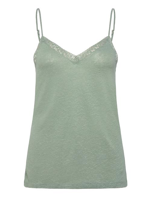 Rwamina Sl Regular Strap Top Rosemunde Green