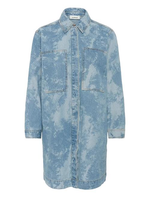 Slaltea Denim Dress Soaked In Luxury Blue