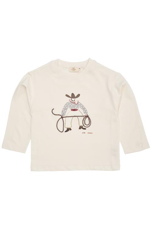 Copenhagen Colors GOTS T-shirt Med Lange Ærmer Cream  Cream 92 cm  Creme  92 cm  mand