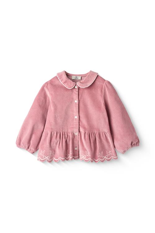 Copenhagen Colors Corduroy Blouse W. Emb. Rose Rose 122 cm  Lyserød  122 cm  kvinde