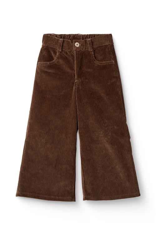 Copenhagen Colors Fløjlsbukser Med Brede Ben Dark Brown  Dark Brown  98 cm  Brun  98 cm  kvinde
