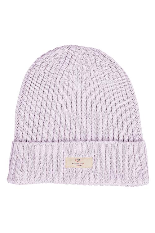 Copenhagen Colors GOTS Klassisk Hue I Bomuldsstrik Lavender  Lavender 48/50 cm  Lilla  48/50 cm  kvinde