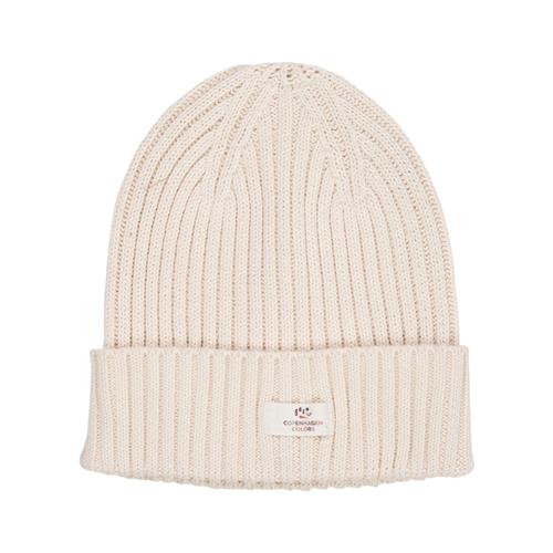 Copenhagen Colors Cotton Knitted Classic Beanie  Cream 44/46 cm  Creme  44/46 cm  Unisex