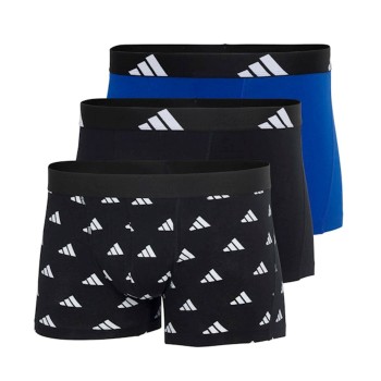 adidas 3P Active Flex Cotton Trunk Sort Mønster bomuld Small Herre