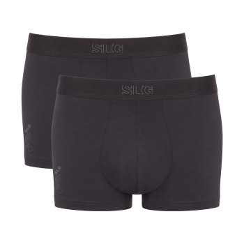 Sloggi 2P SLG Base Trunk Mørkgrå  bomuld X-Large Herre