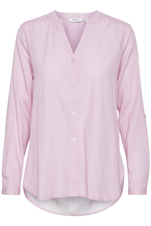 b.young Bluse ' FABIANNE '  pink / hvid