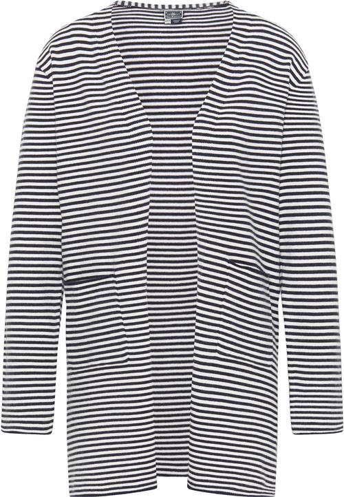DreiMaster Maritim Cardigan 'Kilata'  marin / hvid