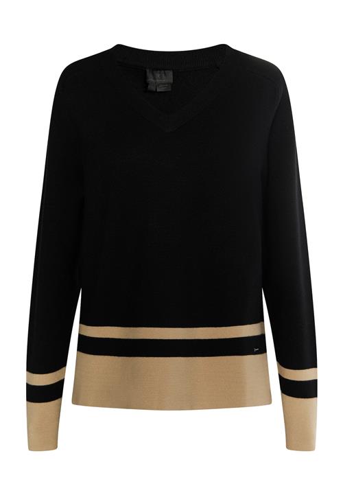 DreiMaster Klassik Pullover 'Baradello'  cappuccino / sort