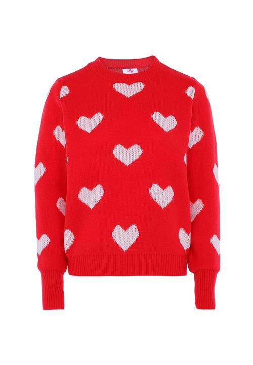 MYMO Pullover  rød / hvid