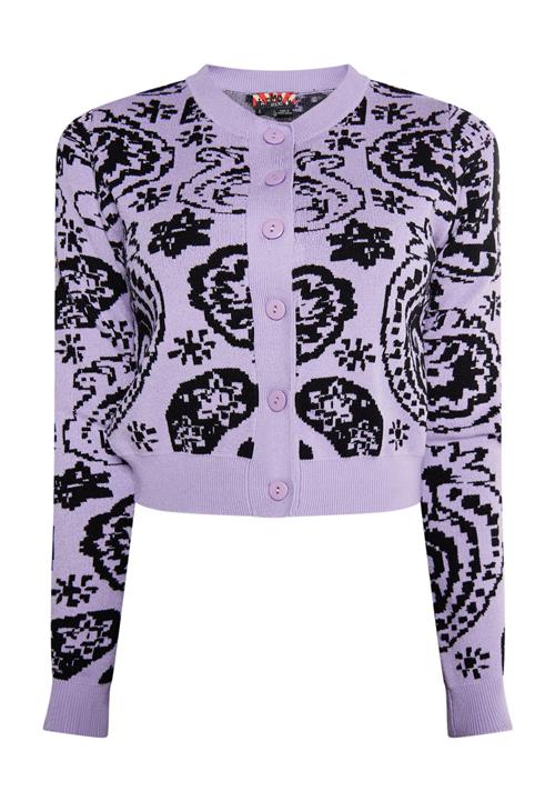 myMo ROCKS Cardigan 'Ucy'  lyselilla / sort