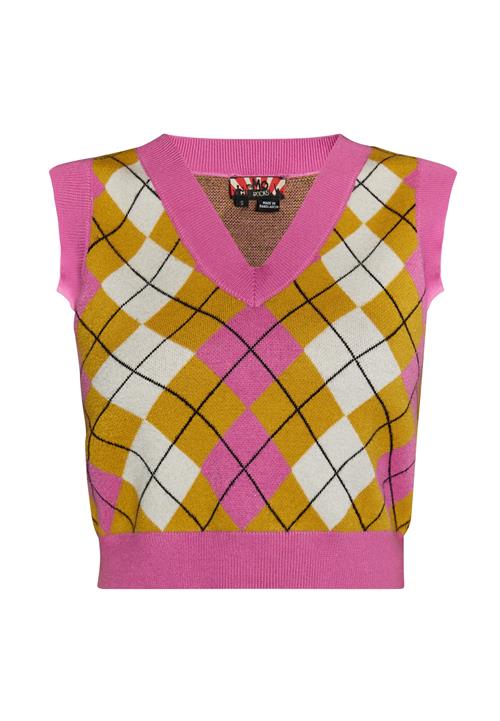 myMo ROCKS Pullover  sennep / pink / sort / hvid