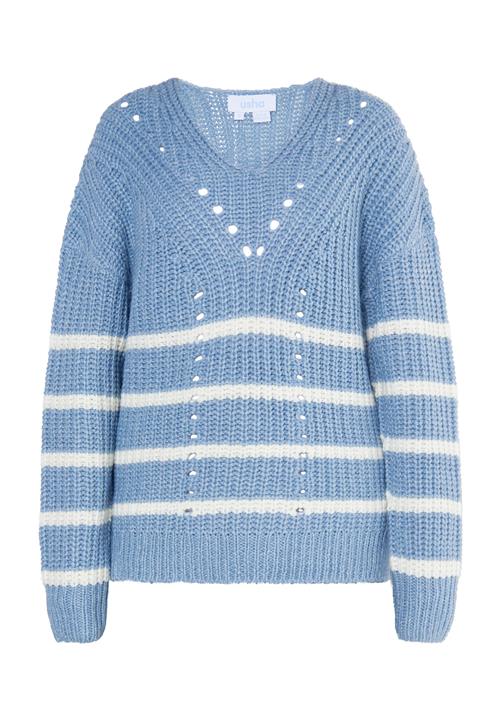 usha BLUE LABEL Pullover 'Fenia'  blue denim
