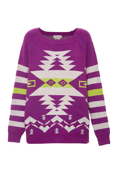 IZIA Pullover  lysegrøn / blandingsfarvet / hvid