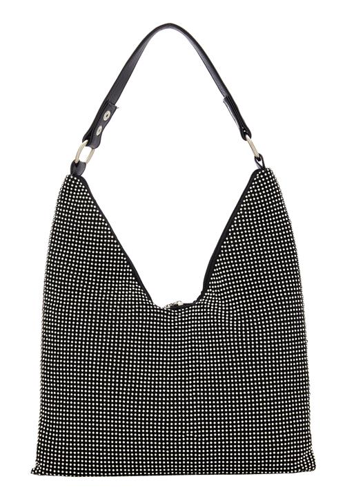 faina Skuldertaske  sort / sølv