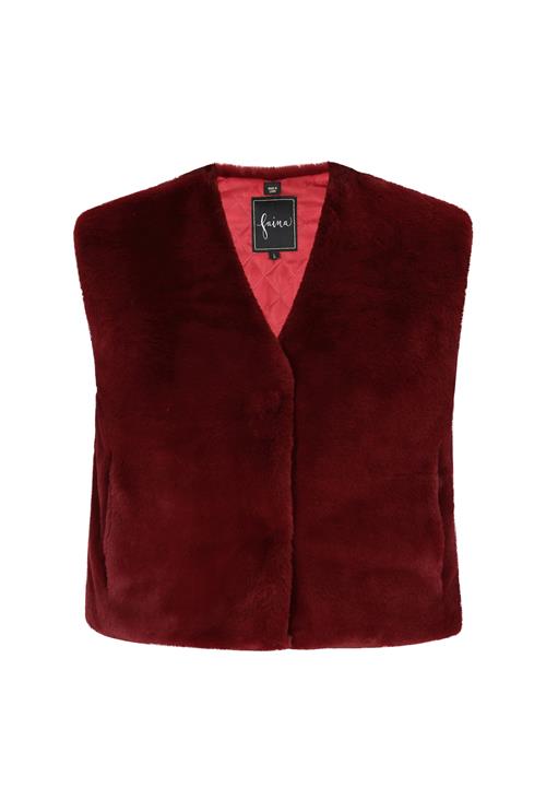 faina Vest  vinrød