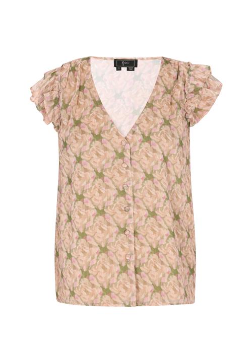 Se faina Bluse 'Fashion Look'  beige / camel / kiwi / lyserød ved About You