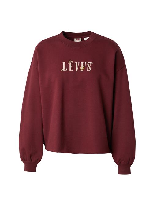 LEVI'S ® Sweatshirt 'Graphic Leo Crewneck Sweatshirt'  beige / orange / bordeaux