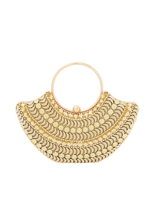 faina Håndtaske  beige / guld