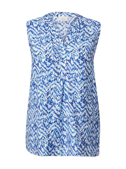 ONLY Carmakoma Bluse 'CARSONYALI'  marin / royalblå / lyseblå / hvid