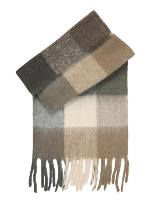 STUDIO SELECT Sjal  beige / sand / grøn / oliven