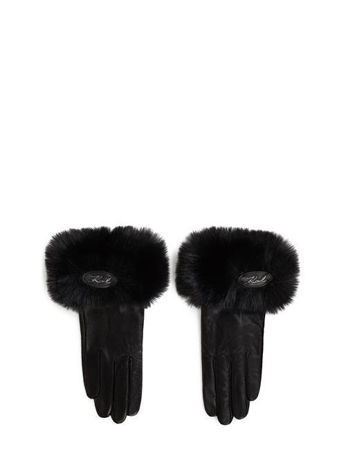 Karl Lagerfeld Fingerhandsker  sort