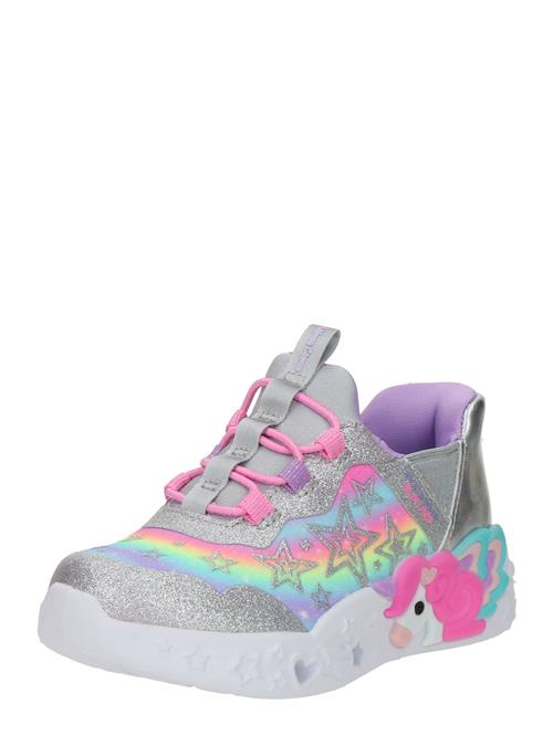 SKECHERS Sneakers 'UNICORN CHARMER-LIL STARLITE'  gul / lavendel / pink / sølv