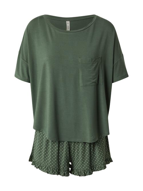 Hunkemöller Shorty  grøn / hvid