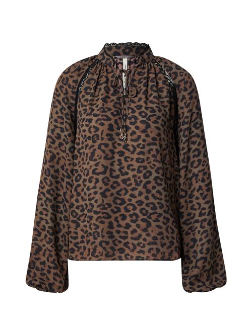 GUESS Bluse 'NEW JOSETTE'  rustbrun / umbra / sort