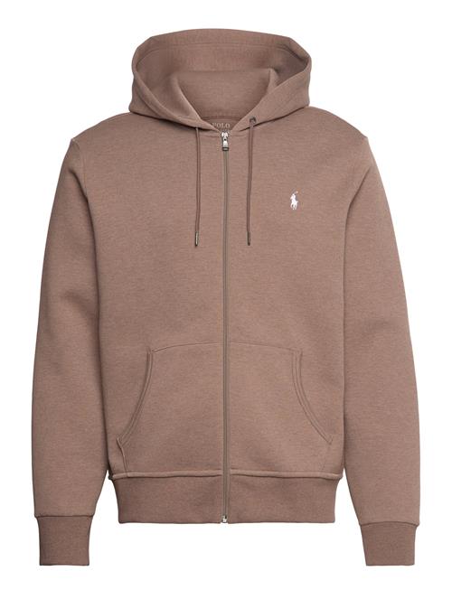 Double-Knit Full-Zip Hoodie Polo Ralph Lauren Brown