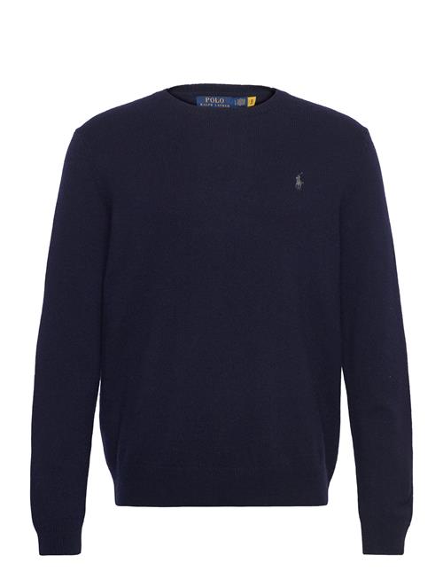 Wool-Cotton Crewneck Sweater Polo Ralph Lauren Navy