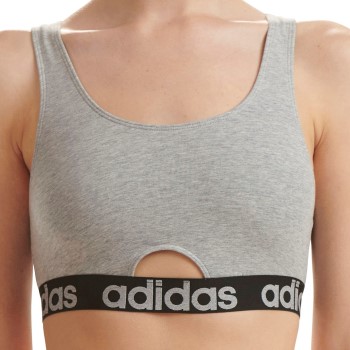 adidas BH Scoop Bralette Grå bomuld Medium Dame