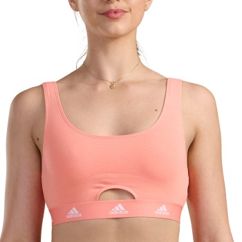 adidas BH Scoop Bralette Koral bomuld Large Dame