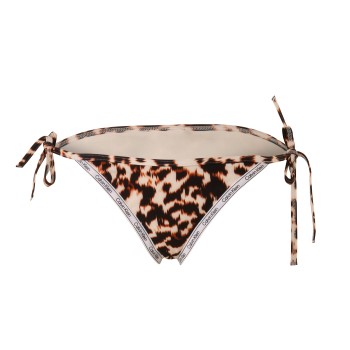 Calvin Klein Core Logo Tape Tie Side Bikini Brief Brun mønstret X-Small Dame