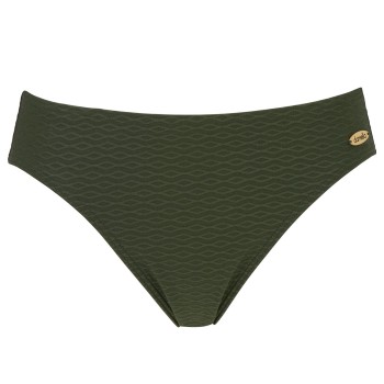 Damella Brigitte Textured Bikini Brief Mørkgrøn  nylon 38 Dame
