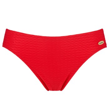 Damella Brigitte Textured Bikini Brief Rød nylon 46 Dame