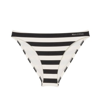 Marc O’Polo Marc O Polo Stripe Bikini Brief Hvid/Sort Large Dame