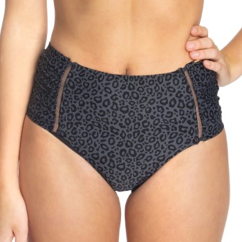 Panos Emporio Panthera Olympia High Waist Brief Sort/Grå polyamid 36 Dame