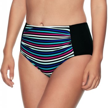 Wiki Alicante Midi Shape Bikini Brief Sort stribet 50 Dame