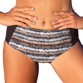 Wiki Puerto Rico Swim Midi Shape Brun mønstret 48 Dame