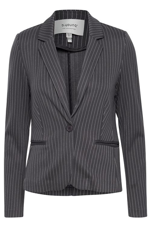 b.young Blazer 'Rizetta'  antracit / mørkegrå / hvid