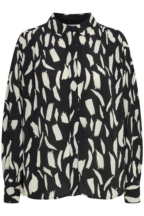 Fransa Bluse 'Geto'  sort / hvid