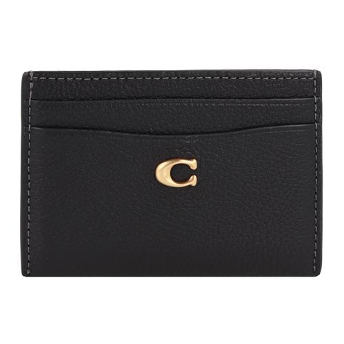 COACH Etui 'ESSENTIAL CARD CASE'  guld / sort