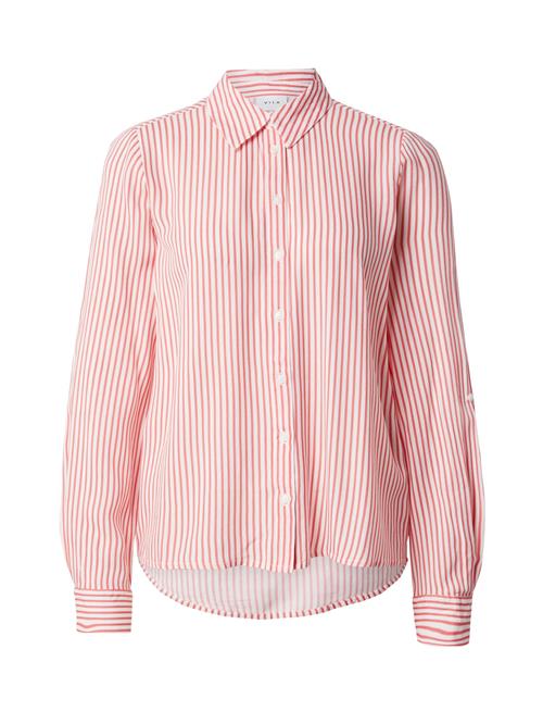 VILA Bluse 'ROSA'  lys rød / hvid