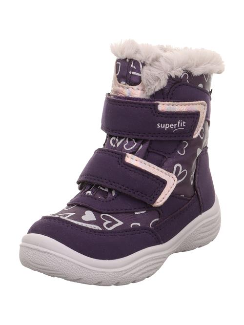 SUPERFIT Snowboots 'Crystal'  grå / aubergine / lyserød