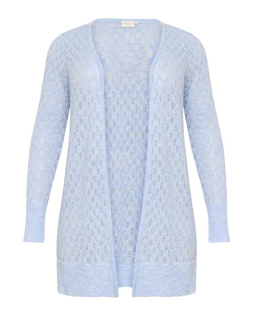 Se KAFFE CURVE Cardigan 'Loura'  lyseblå ved About You