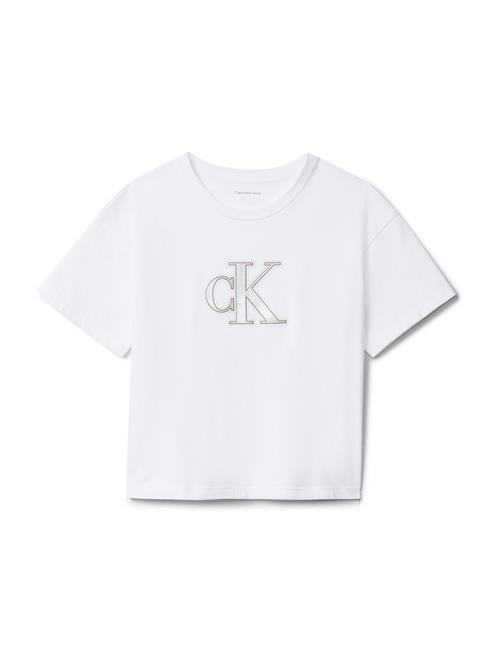 Calvin Klein Jeans Bluser & t-shirts  mørkegrå / lyserød / sølv / hvid